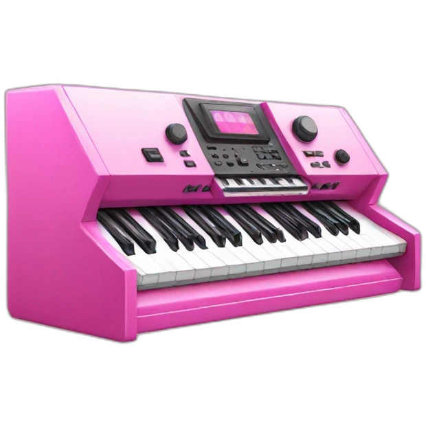 pink synthesizer  emoji