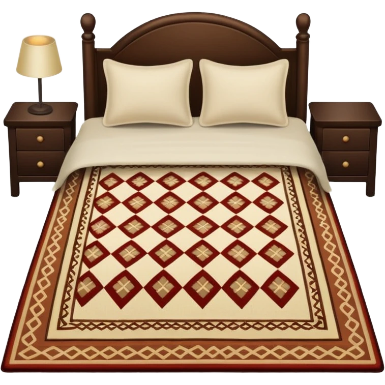 Rug near bed emoji