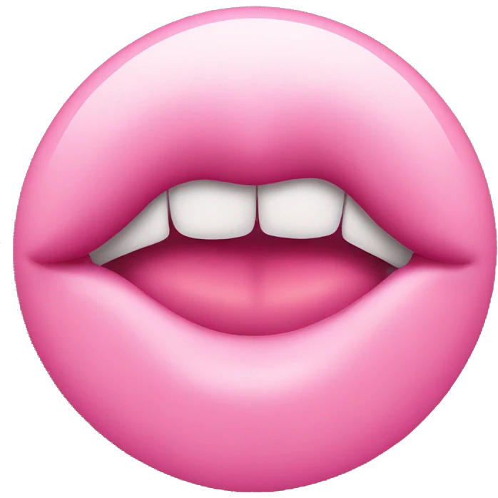pink kiss mark emoji