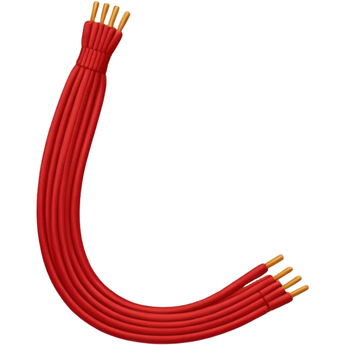Long Red thread emoji