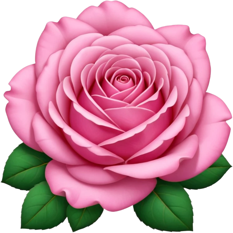 Pink rose emoji