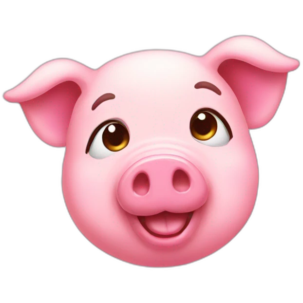 pink pig cute emoji
