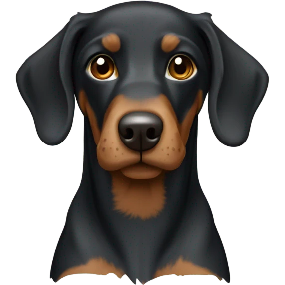 Cockapoo Doberman curly  emoji