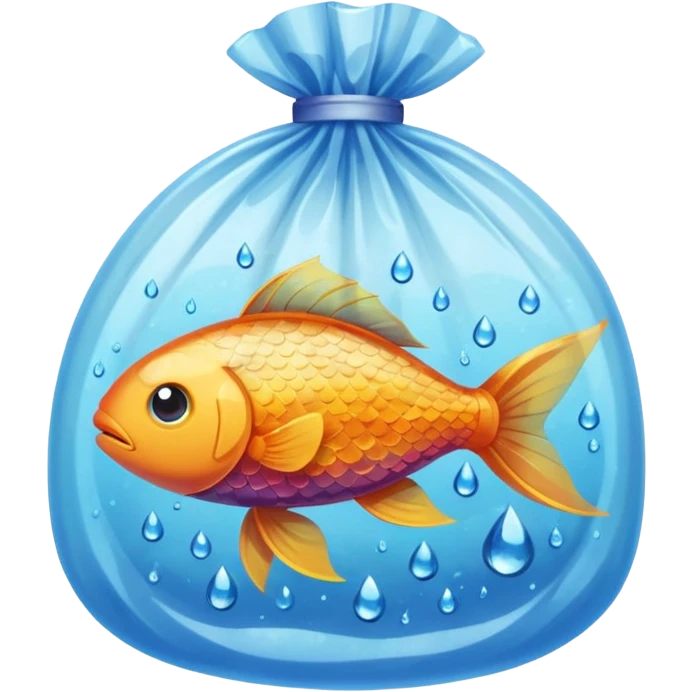 1 ios  fish inside a plastic bag emoji