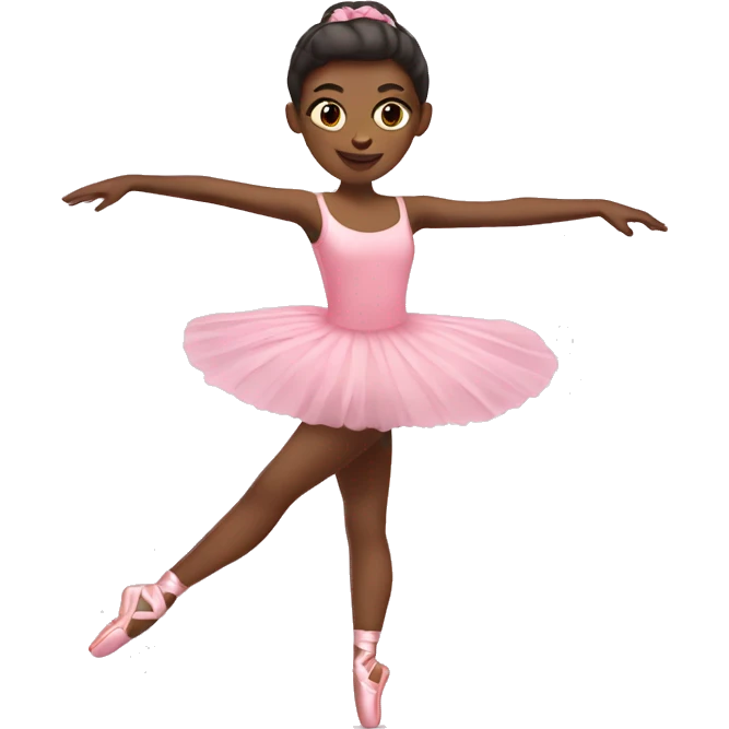 Pink ballet dancer emoji
