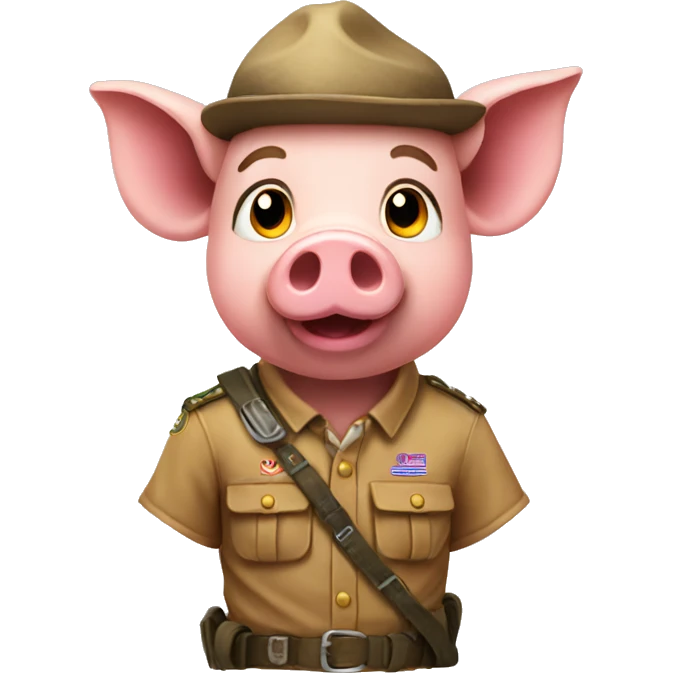 Pig scout emoji
