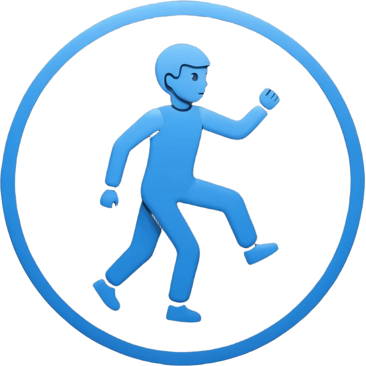 Regular physical activity icon circle emoji