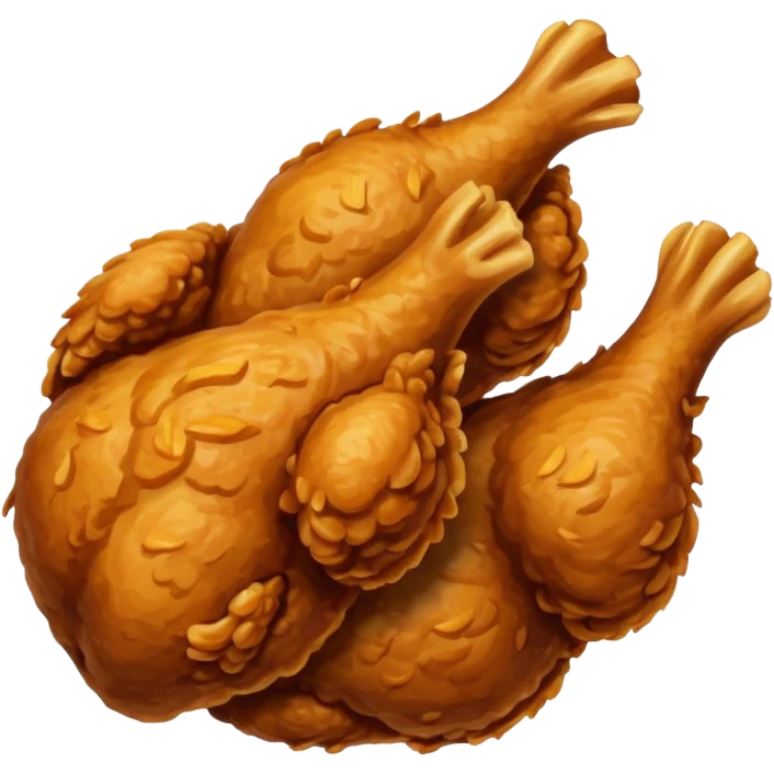 chicken fried emoji