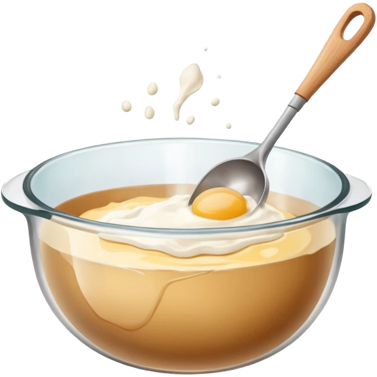 mixing bowl and baking preparation emoji