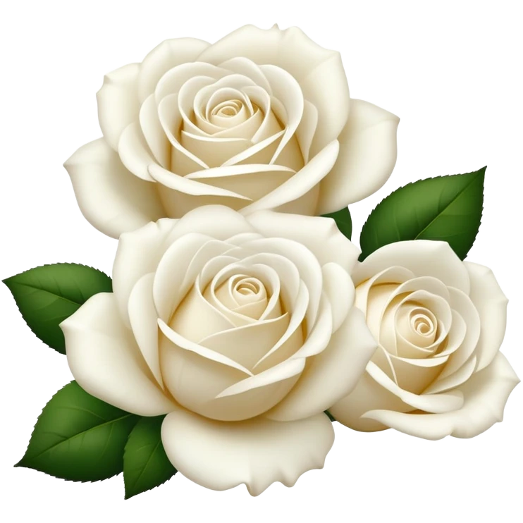 White roses emoji