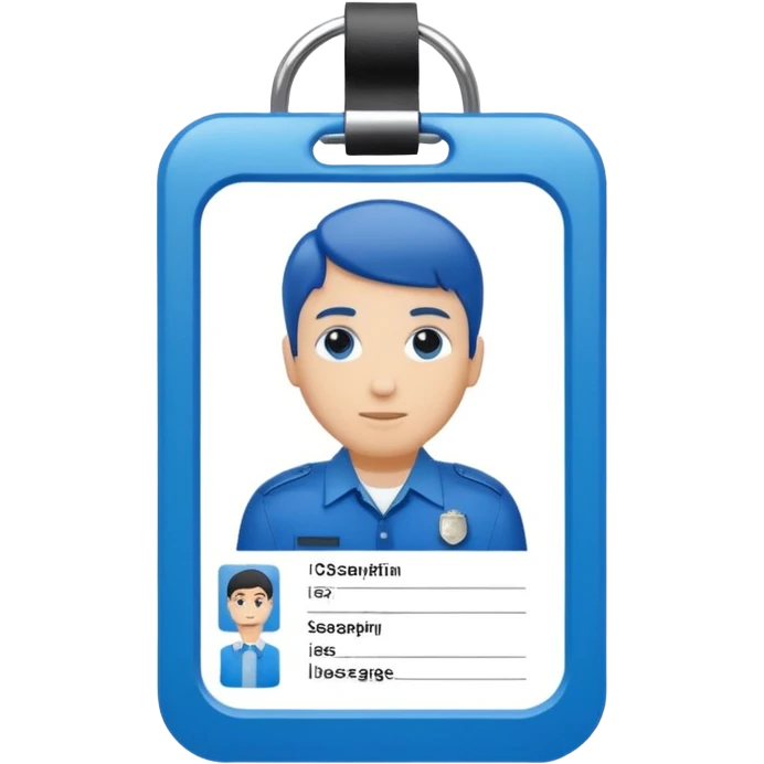 Security badge/card  emoji