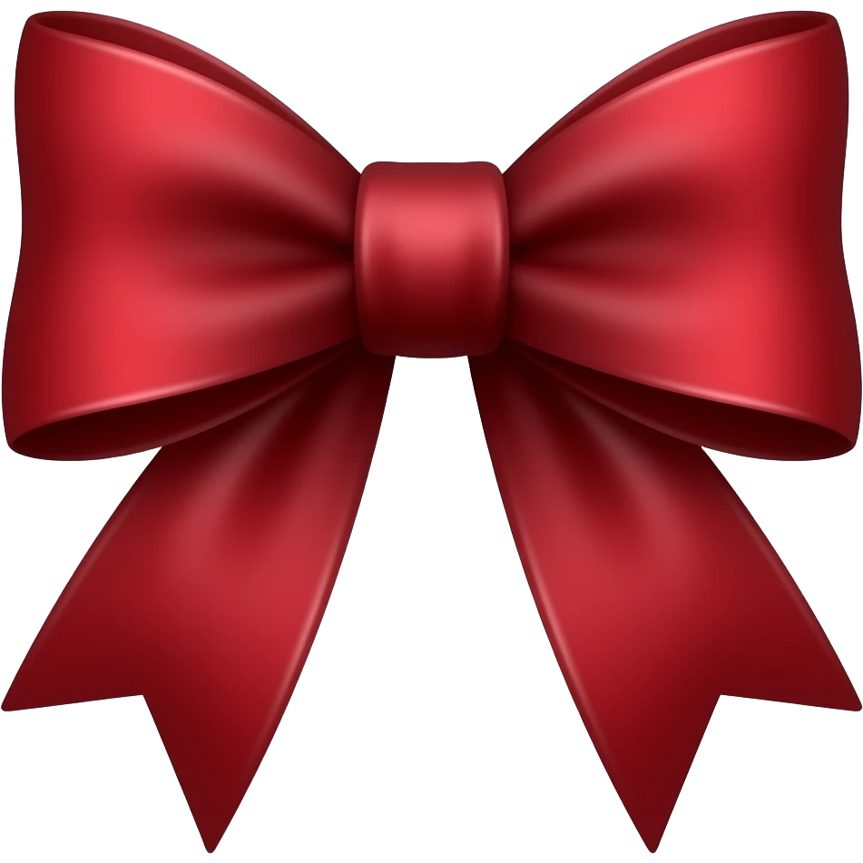 moño rojo oscuro emoji