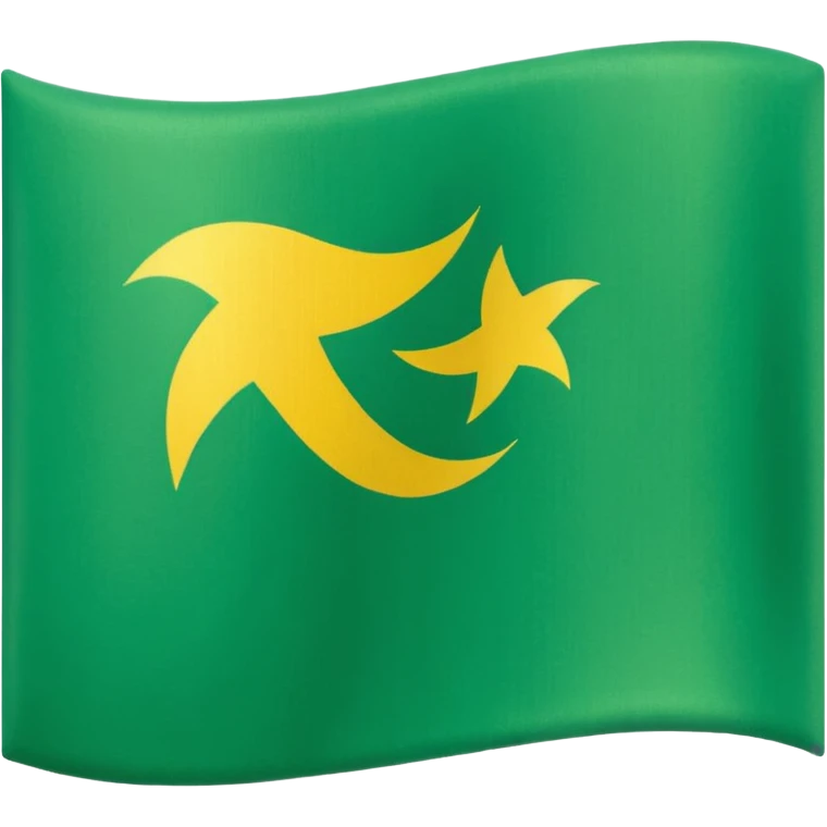 Green flag like a go flag emoji