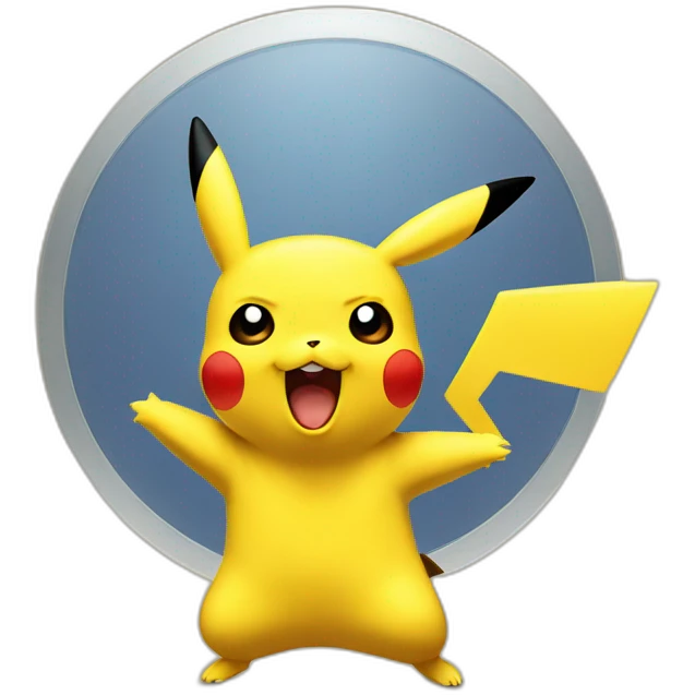 Pikachu attaque emoji