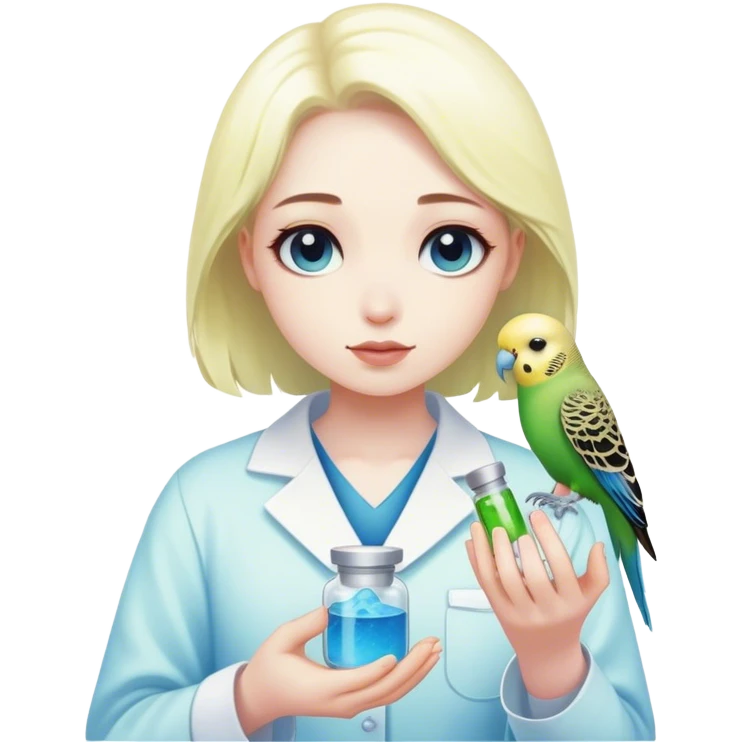magical medicine and budgie emoji
