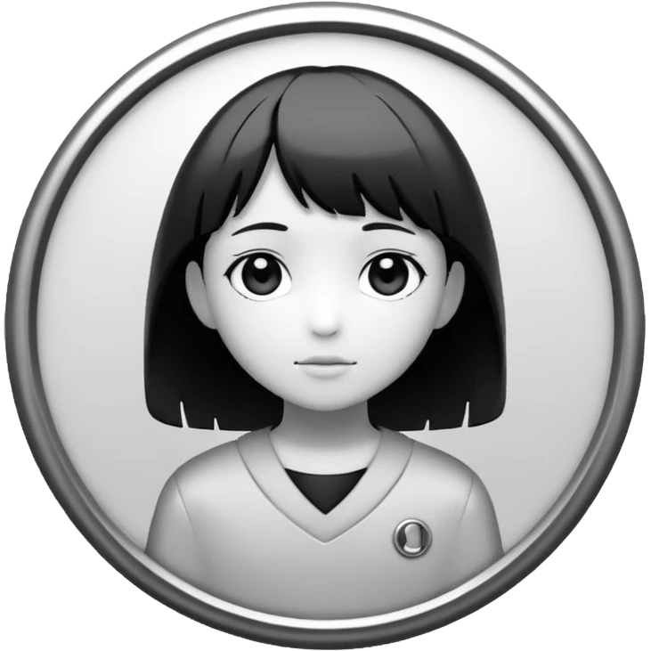 lain inspired monochrome latest follower badge emoji