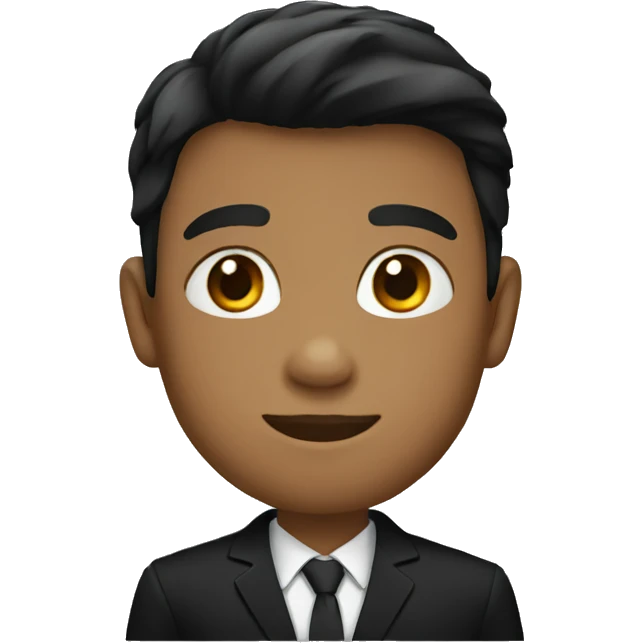 Boy in  black suit emoji