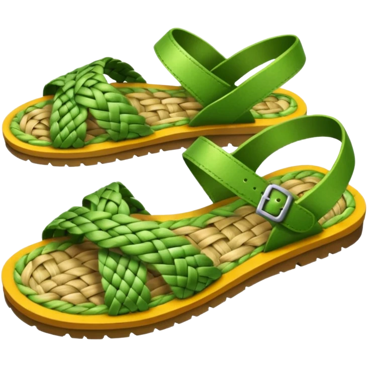grass sandals emoji