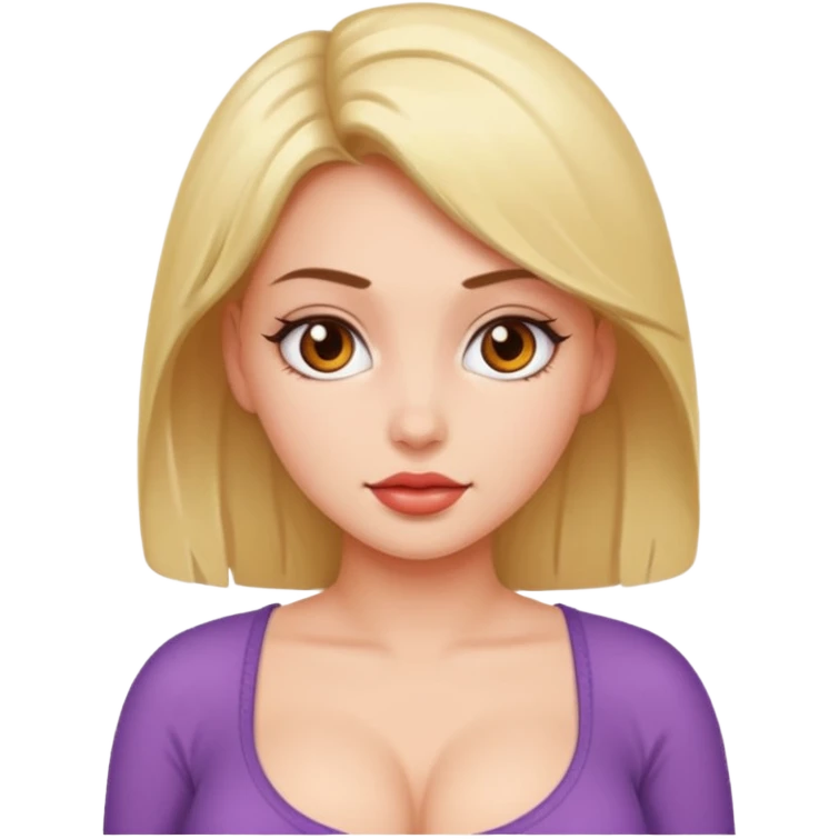 Hot girl in boobs emoji