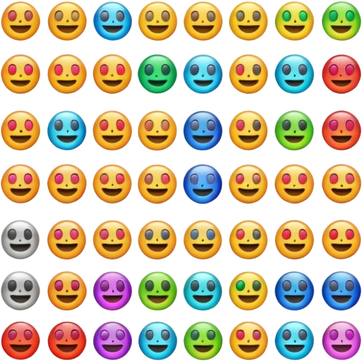 A multi emoji 1emoji maked of 25 emoji