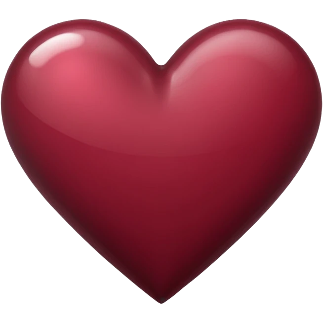 Burgundy heart emoji