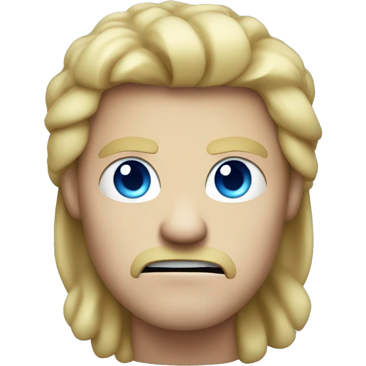 angry guy with blue eyes an blond hair emoji