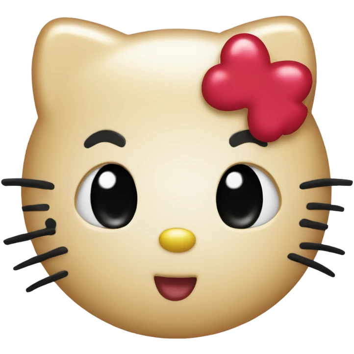 Hello kitty kiss face  emoji