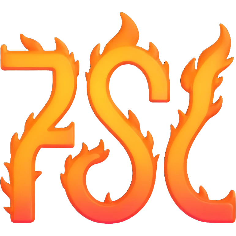 Transform the flame so it is made up of shiny, 3D zeros and ones, with the digits forming the flame shape and a glowing effect, in a Microsoft style 3D fluent emoji style. emoji