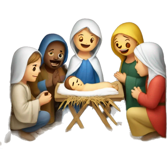 nativity scene Ukraine emoji