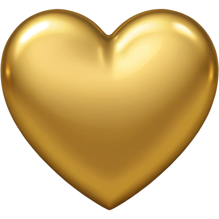 Gold heart  emoji