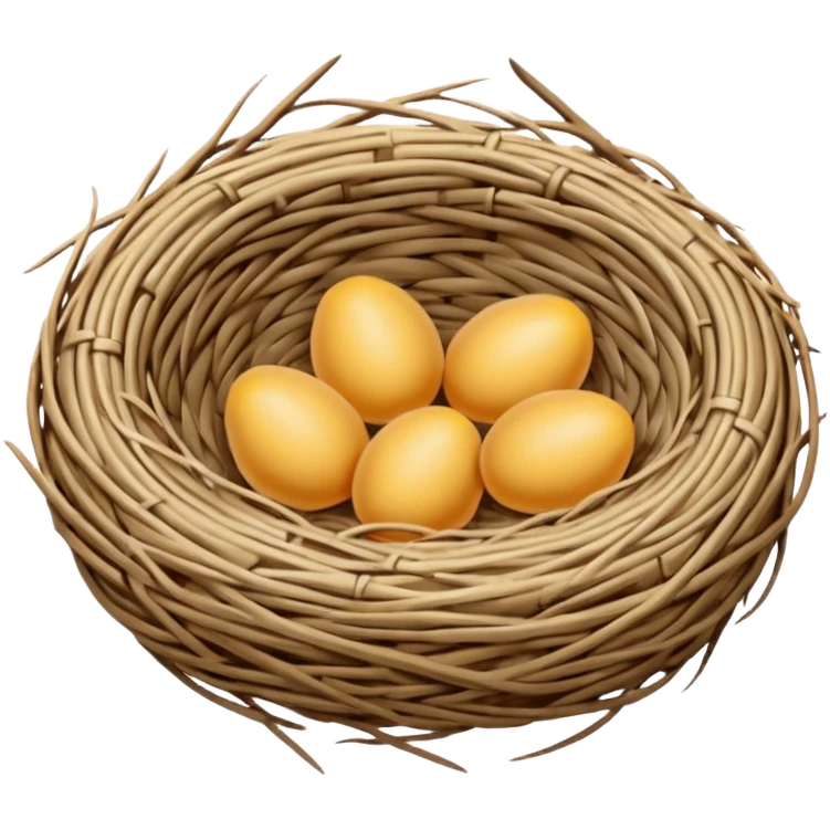 empty birds nest emoji