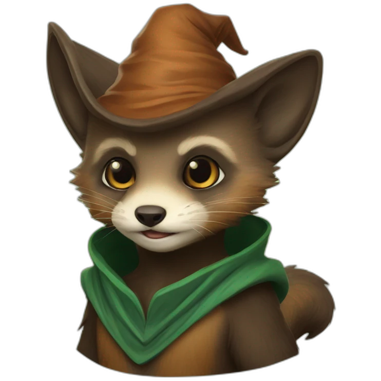 Pine marten wizard emoji