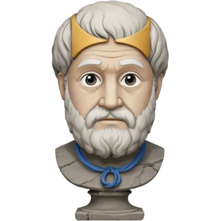 stone bust of Aristotle emoji
