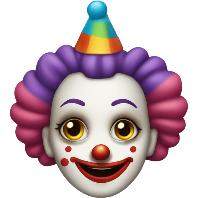 sassy clown with nails emoji