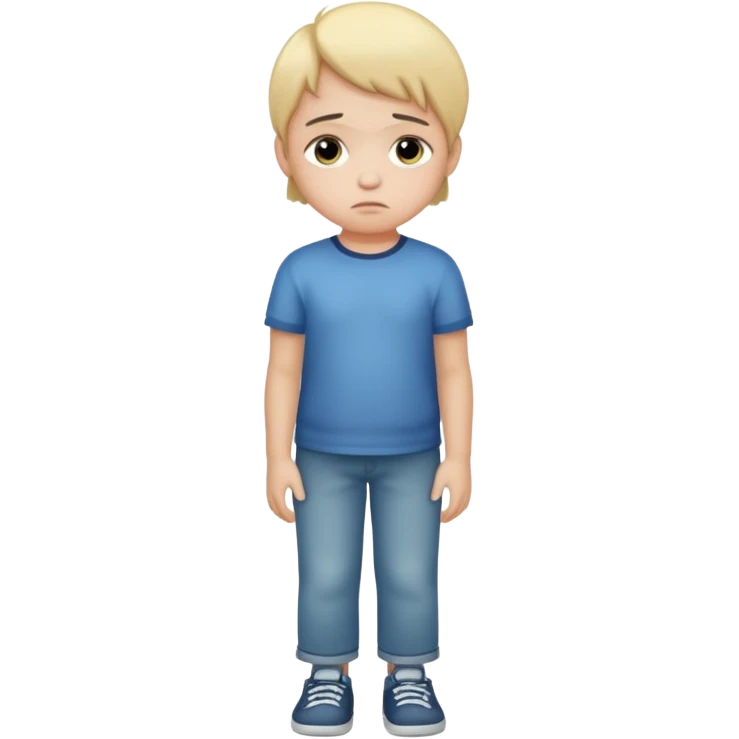 sad child full body emoji