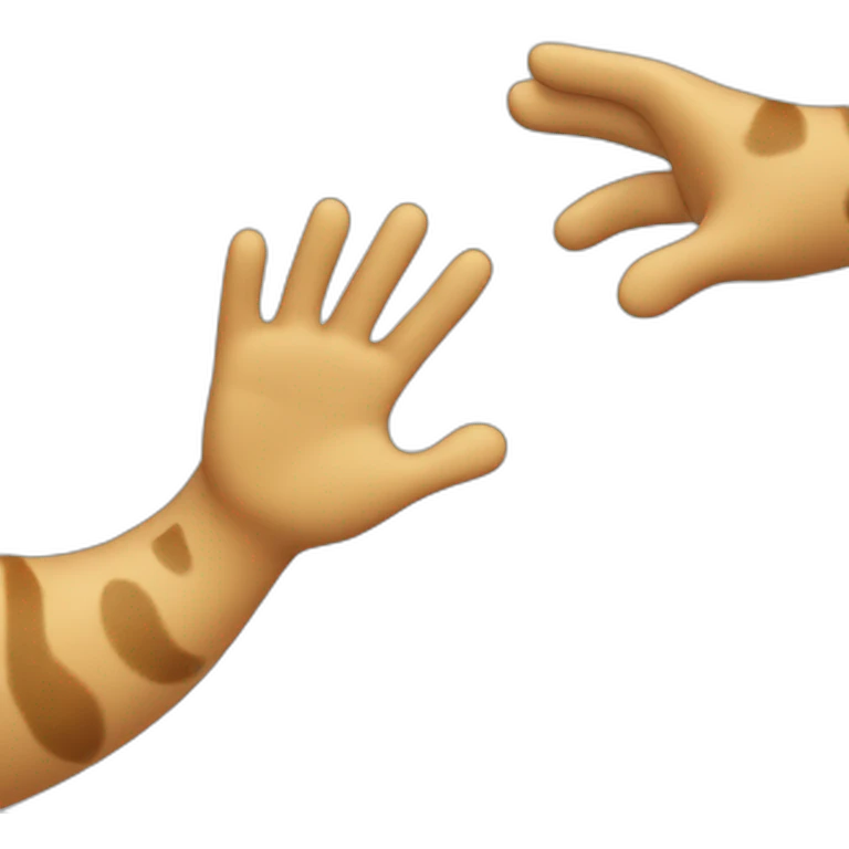 Cat high five  emoji