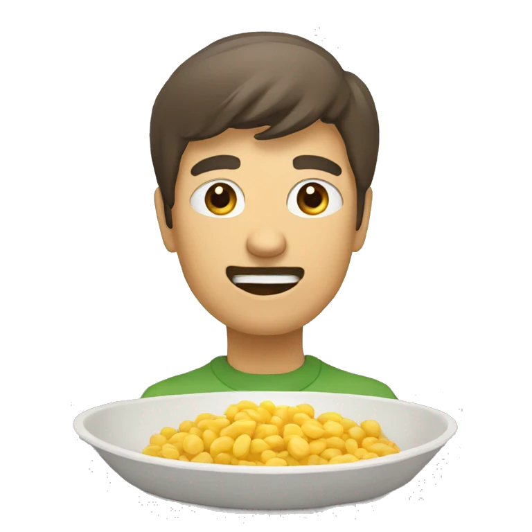 Chat qui mange emoji