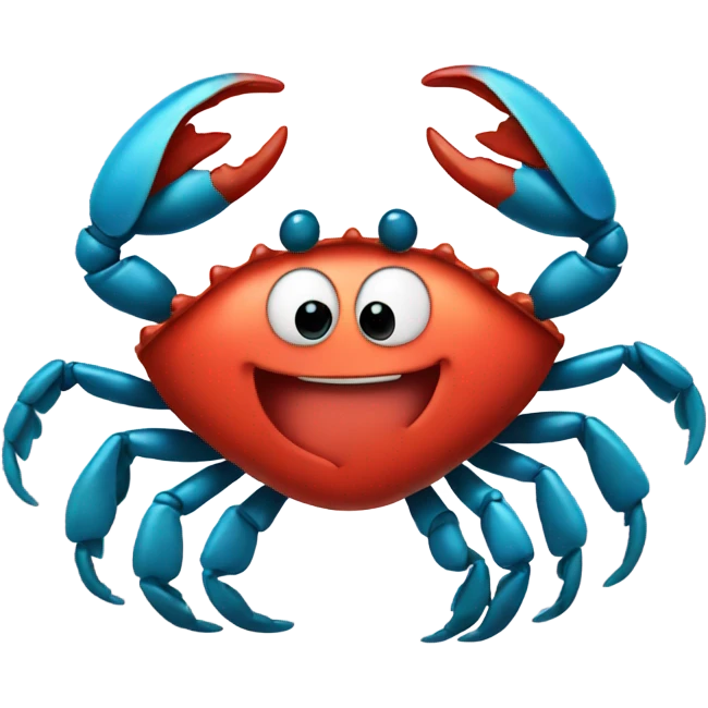 Happy crab heart emoji