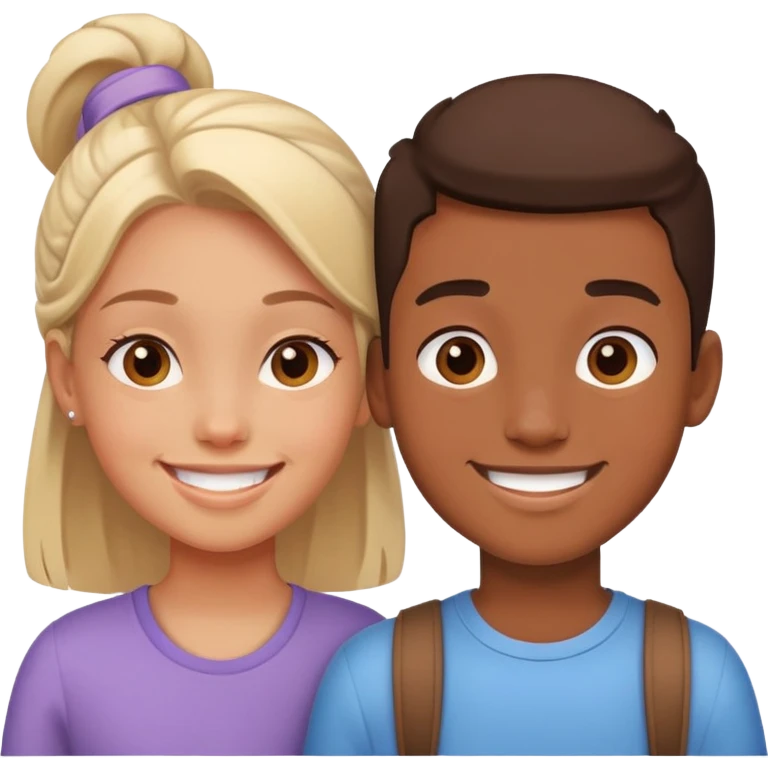 Two best friends one boy one girl  emoji