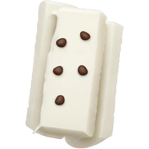 White KitKat emoji