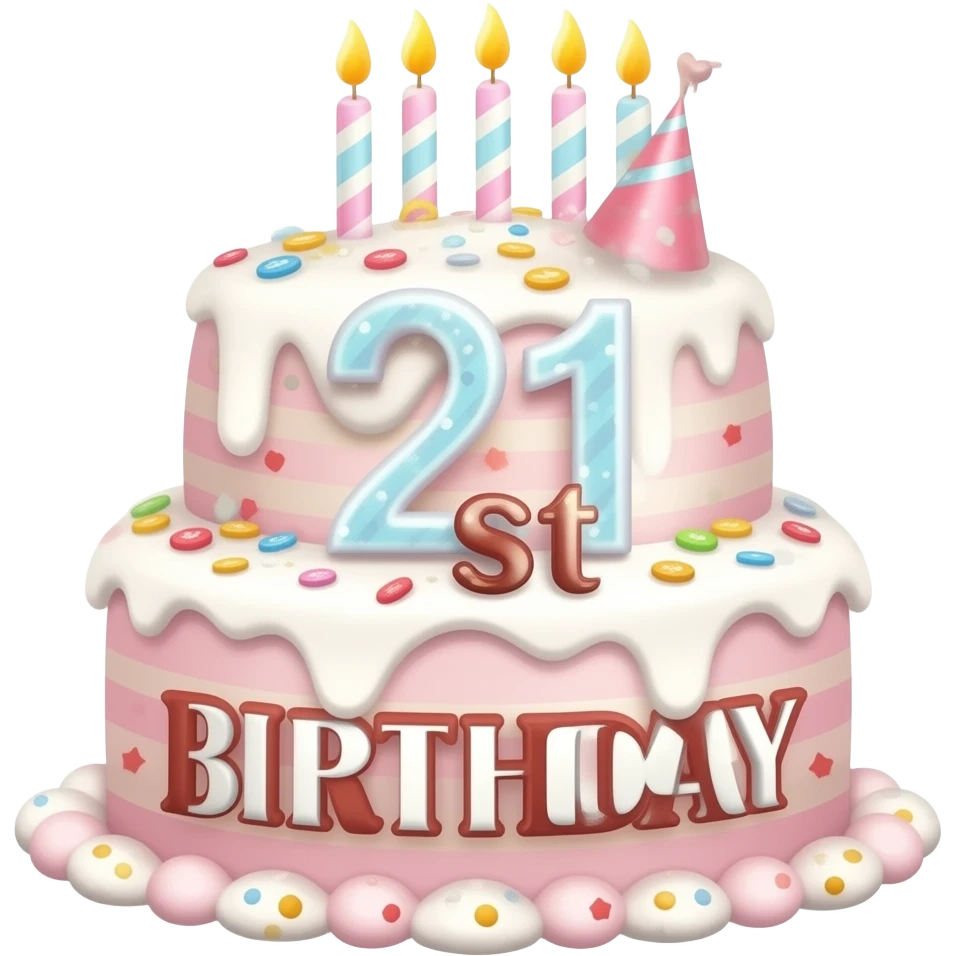 happy 21st birthday Anna sign emoji