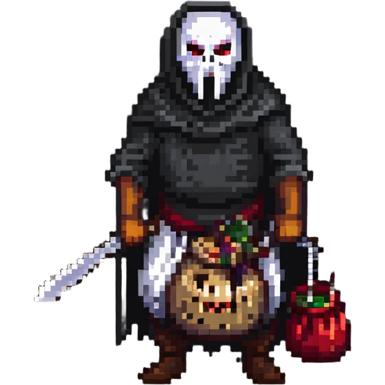 nightmarish executioner with torn sack mask emoji