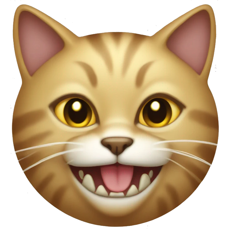 Cat with gold teeth emoji