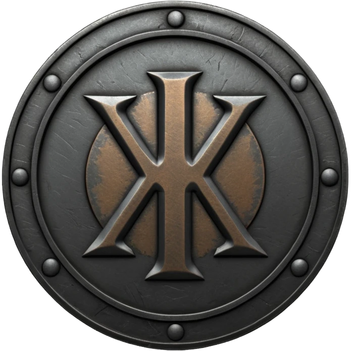 Minimal emoji, gothic metal coin made of black steel, engraved number 1 at the center, ancient industrial aesthetic, worn metal texture, no glow, no neon, flat emoji design, centered, transparent background emoji