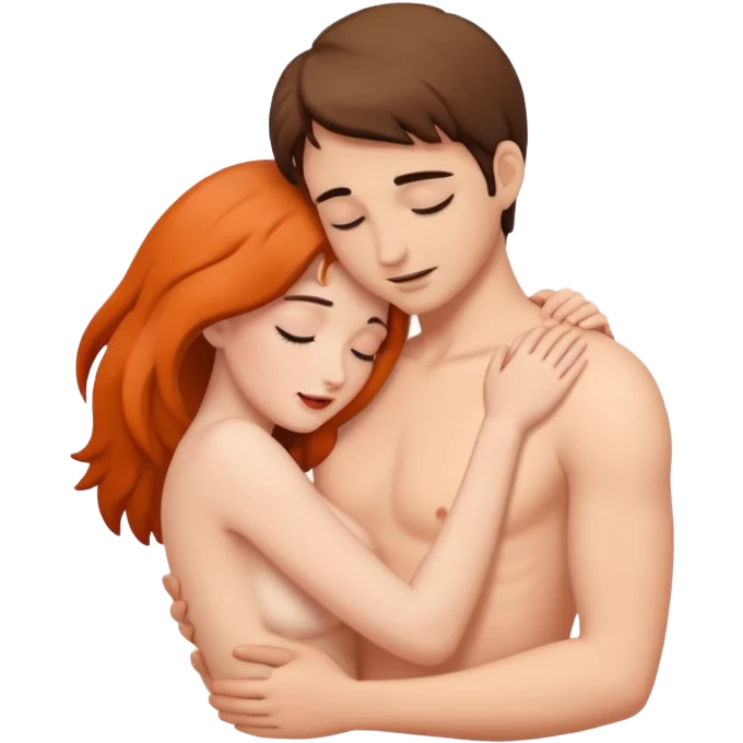 Couple making love naked realistic emoji