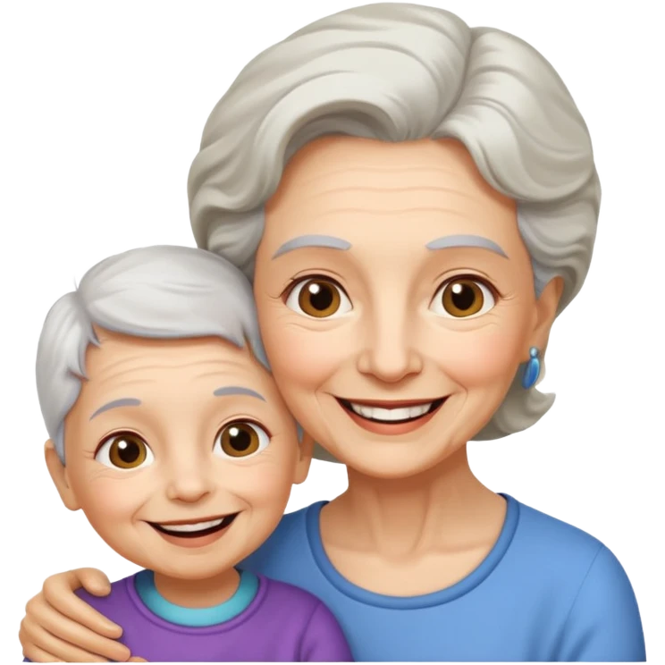 Grandma and togther emoji