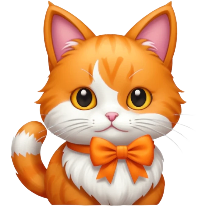 Cat with bow  emoji