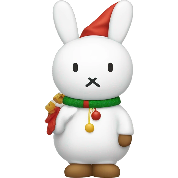 Festive Miffy emoji