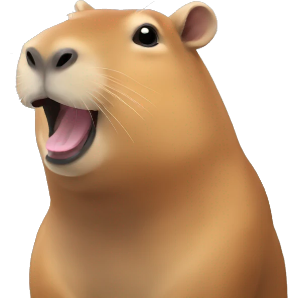 Capybara happy emoji