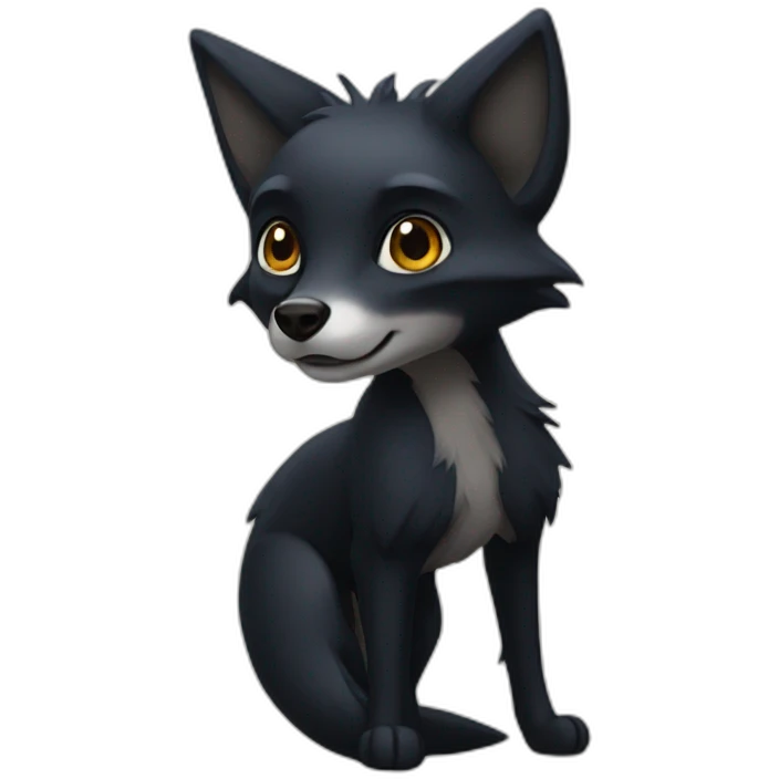 black fox moom emoji